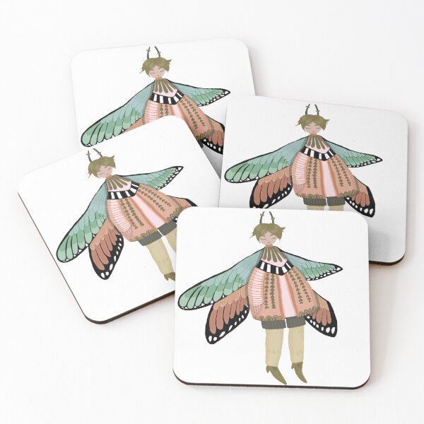 Item preview, Whimisical Fairy Butterfly Girl - Pastel Illustration  designed and sold by mumblesmusic.