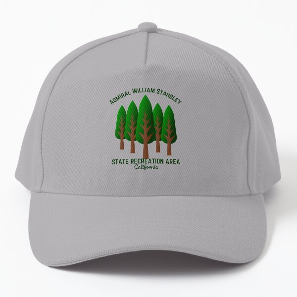 Admiral William Standley State Recreation Area, Branscomb California, Dark Green Text- Hiking /Recreation Baseball Cap