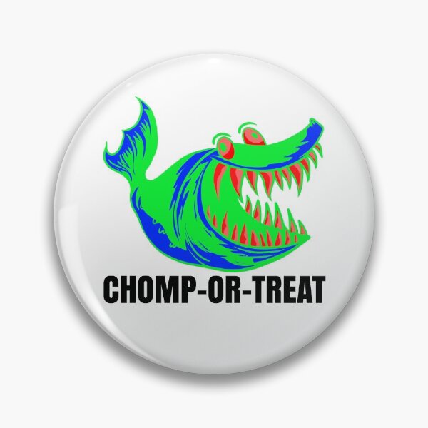 Item preview, Halloween Trick-or-Treat Creepy Cute Cartoon Shark Monster designed and sold by CharJens.