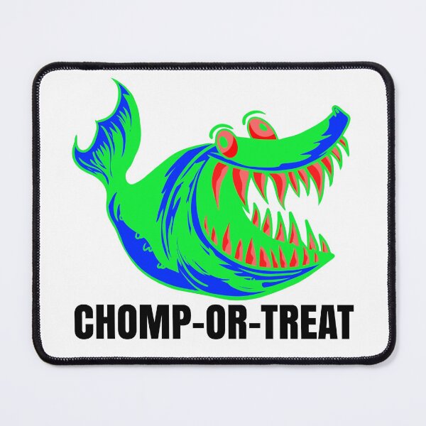 Item preview, Halloween Trick-or-Treat Creepy Cute Cartoon Shark Monster designed and sold by CharJens.