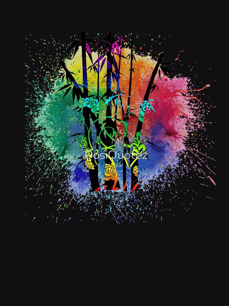 Thumbnail 7 of 7, Active T-Shirt, Bamboo Splash designed and sold by PosiQuotez.
