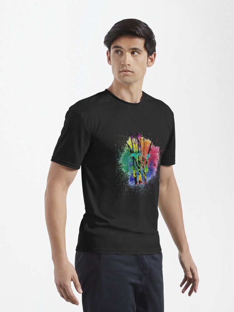 Thumbnail 3 of 7, Active T-Shirt, Bamboo Splash designed and sold by PosiQuotez.
