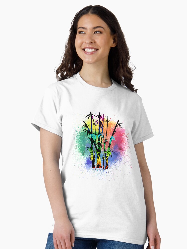 Thumbnail 2 of 7, Classic T-Shirt, Bamboo Splash designed and sold by PosiQuotez.
