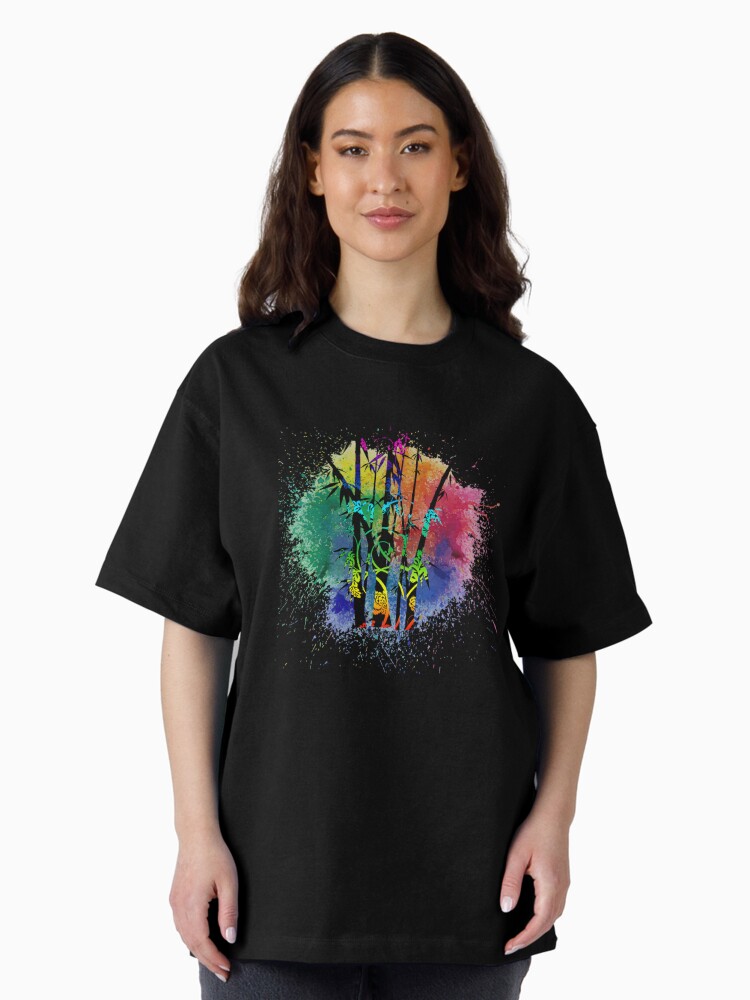 Thumbnail 2 of 7, Oversized T-Shirt, Bamboo Splash designed and sold by PosiQuotez.