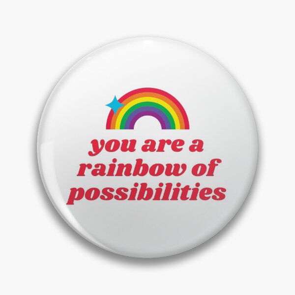 Item preview, You are a rainbow of possibilities Quote Sticker designed and sold by Shery's Studio.