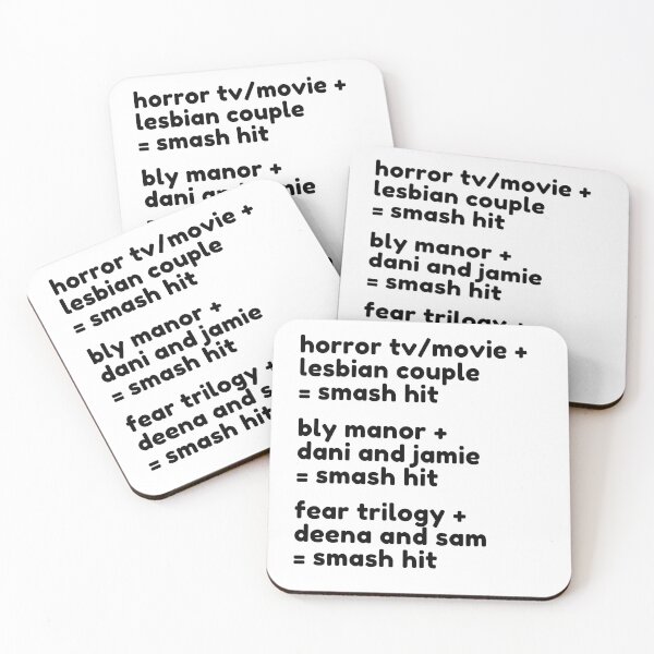 Item preview, Horror TV/Movie with Lesbian Couple Equals Smash Hit (Black) designed and sold by OutofFocusShop.