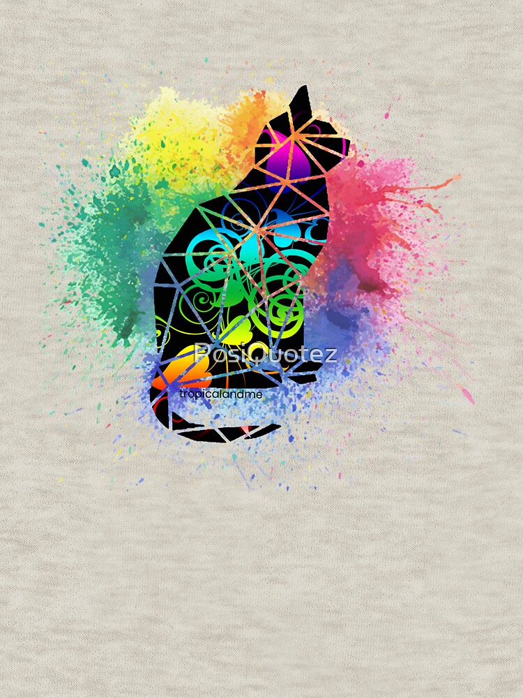 Thumbnail 5 of 5, Zipped Hoodie, Cat Splash designed and sold by PosiQuotez.