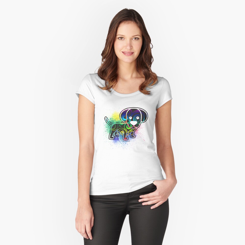 Item preview, Fitted Scoop T-Shirt designed and sold by PosiQuotez.