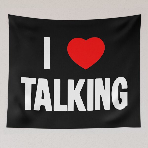 Item preview, I [Heart] Talking designed and sold by Good-Looking Corpse.