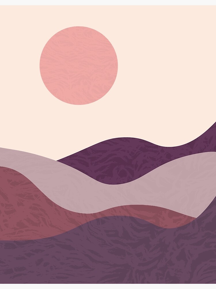 Lavender Haze Color Palette Poster Minimalist Digital Print 