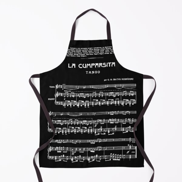 Artikelvorschau, La Cumparsita Tango Weiß auf Schwarz Notenposter entworfen und verkauft von infinitetango.