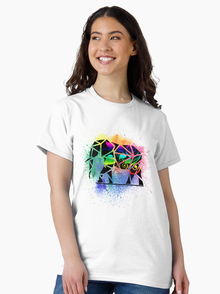 Thumbnail 1 of 7, Classic T-Shirt, Elephant Splash designed and sold by PosiQuotez.