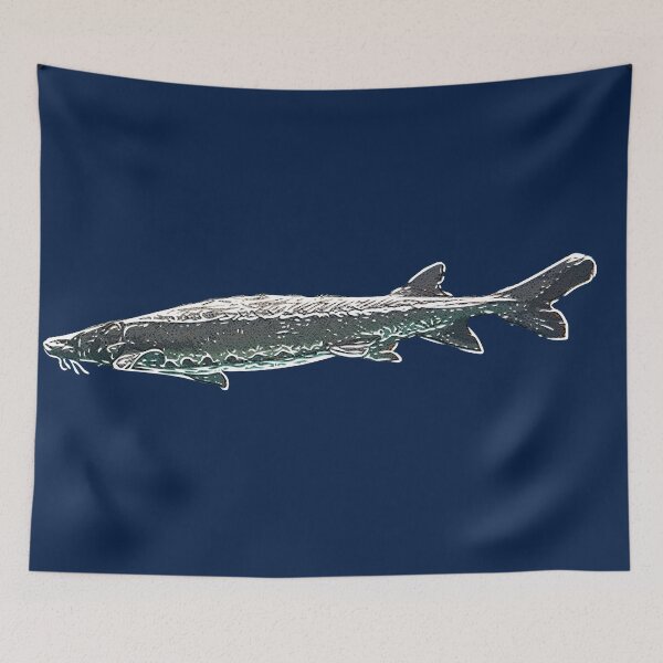 Item preview, Atlantic Sturgeon White Alternate Design  designed and sold by designsasstultd.