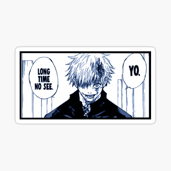 Gojo Satoru He is the strongest in Japanese Sticker for Sale by  yoku-mieru