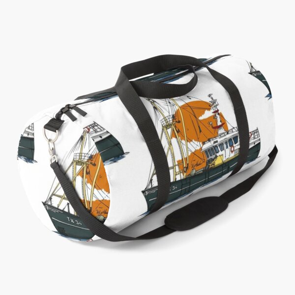 Shrimp Fishing Boat With Nets Out Tote Bag by Tshortell - Pixels Merch