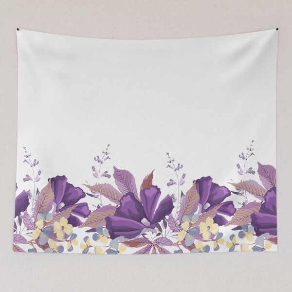 Item preview, Purple, Yellow Flowers, Sage, Salvia designed and sold by GeeHanz.