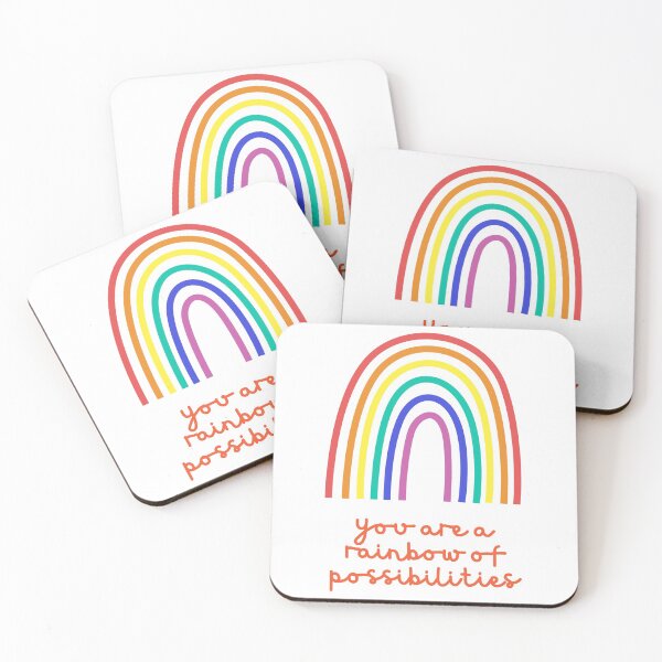 Item preview, You are a rainbow of possibilities Quote Sticker designed and sold by Shery's Studio.