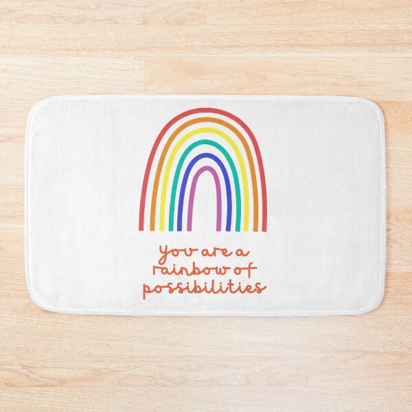 Item preview, You are a rainbow of possibilities Quote Sticker designed and sold by Shery's Studio.