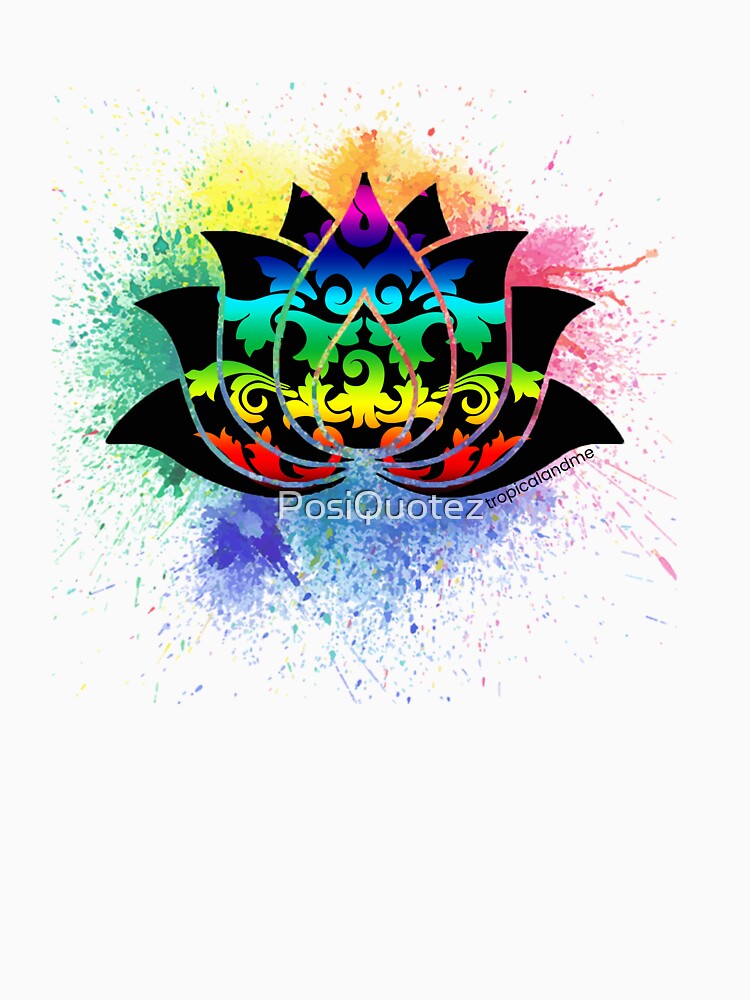 Thumbnail 7 of 7, Classic T-Shirt, Flower Splash designed and sold by PosiQuotez.