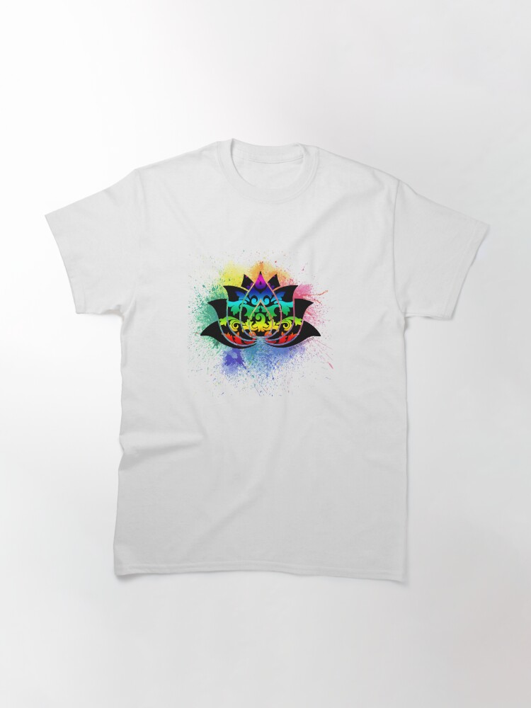Thumbnail 3 of 7, Classic T-Shirt, Flower Splash designed and sold by PosiQuotez.