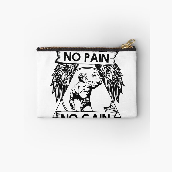 Item preview, No Pain No Gain Motivational Bodybuilding Gym Arnold Schwarzenegger Design designed and sold by Princeps-.