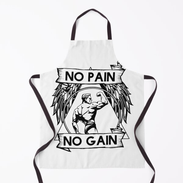 Item preview, No Pain No Gain Motivational Bodybuilding Gym Arnold Schwarzenegger Design designed and sold by Princeps-.