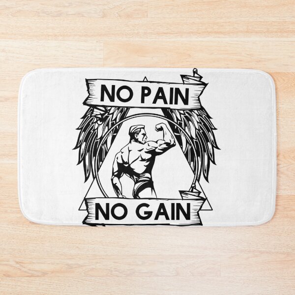 Item preview, No Pain No Gain Motivational Bodybuilding Gym Arnold Schwarzenegger Design designed and sold by Princeps-.
