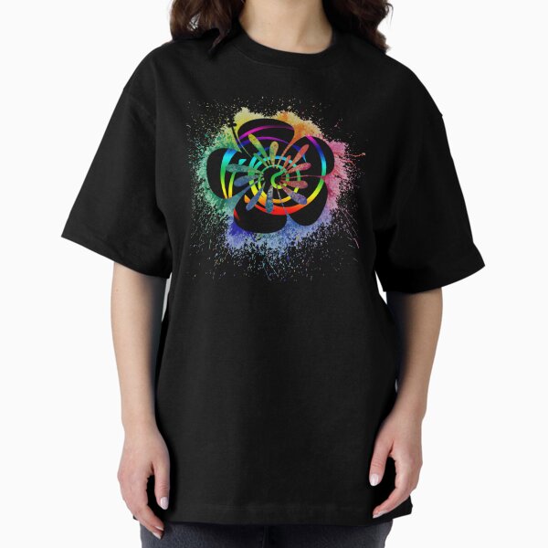Hibiscus Splash Oversized T-Shirt