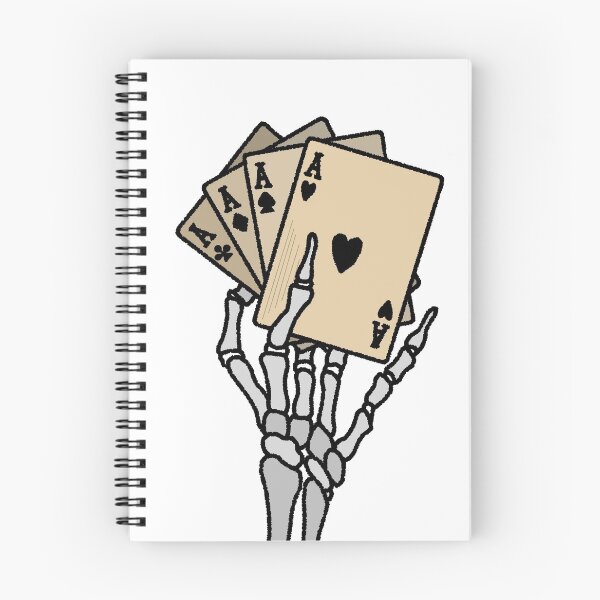 Item preview, Skeleton Hand Holding Cards designed and sold by Sticker Pansy.