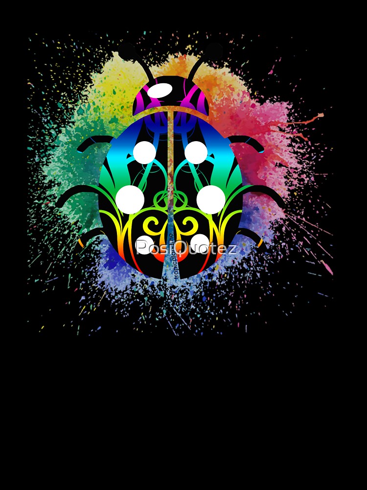 Thumbnail 7 of 7, Oversized T-Shirt, Ladybug Splash designed and sold by PosiQuotez.