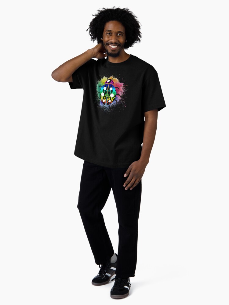 Thumbnail 4 of 7, Oversized T-Shirt, Ladybug Splash designed and sold by PosiQuotez.