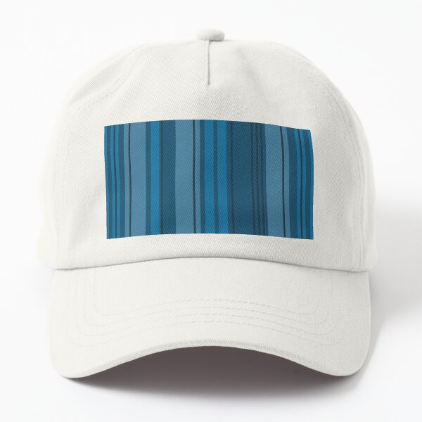 Aperçu de l'œuvre Bleu lyrique, rayures bleues monochromes, code-barres abstrait par Courtney Hatcher créée et vendue par cghatcherart.