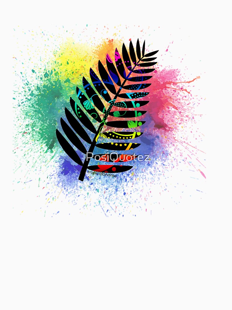 Thumbnail 7 of 7, Classic T-Shirt, Leaf Splash designed and sold by PosiQuotez.