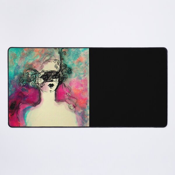 Item preview, CHARM / MYSTERIOUS BEAUTY Lady With Mask designed and sold by BulganLumini.