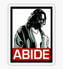 Jeff Lebowski (the dude) abides - the big lebowski Sticker