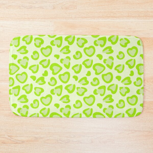 Item preview, Neon green leopard hearts pattern designed and sold by rheabhargava.