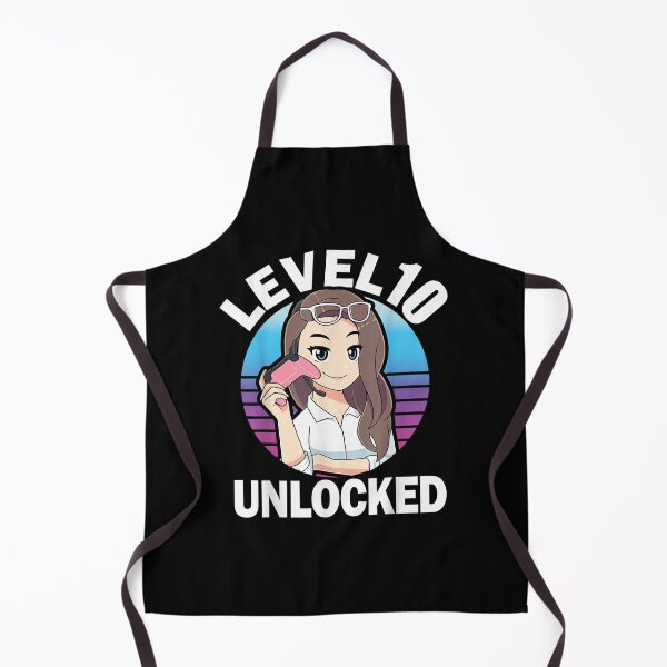 Item preview, Level 10 Unlocked Girl Anime Video Gamer 10th Birthday Girls designed and sold by Kelly8440.