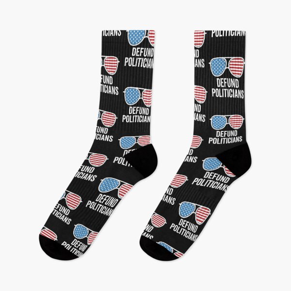 Item preview, Defund Politicians Sunglasses US Flag Libertarian Anti-Government Political Freedom Protest designed and sold by clothesy7.