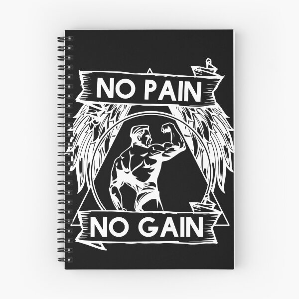 Item preview, No Pain No Gain Motivational Bodybuilding Gym Arnold Schwarzenegger Design designed and sold by Princeps-.