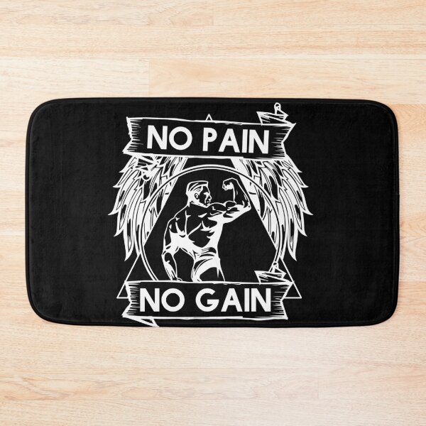 Item preview, No Pain No Gain Motivational Bodybuilding Gym Arnold Schwarzenegger Design designed and sold by Princeps-.