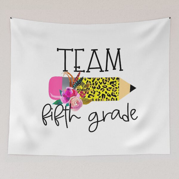 Item preview, Teacher Team Fifth Grade Leopard Pencil designed and sold by WilliamQuinnell.