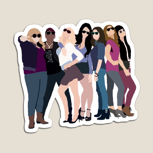 Vista previa del artículo con la obra «Pitch Perfect grupo», diseñado y vendido por MegsBubble.