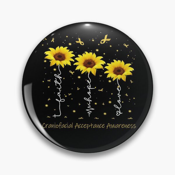 Item preview, Sunflower Faith Hope Love Craniofacial Acceptance Awareness designed and sold by largellie.