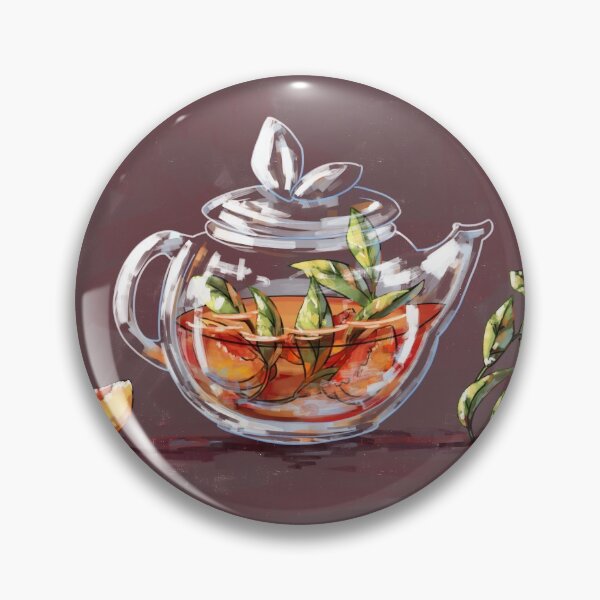 Item preview, peach flavoured black tea teapot designed and sold by poki-art.