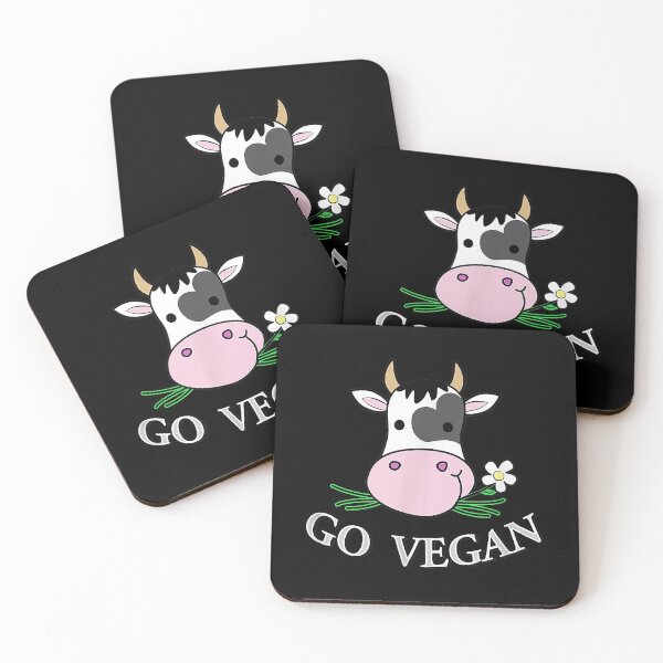 Item preview, Go Vegan Cute Cow designed and sold by WilliamQuinnell.