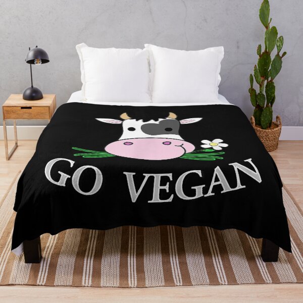 Item preview, Go Vegan Cute Cow designed and sold by WilliamQuinnell.