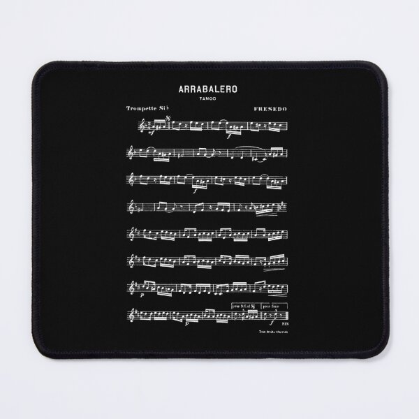 Item preview, Fresedo Arrabalero Vintage Sheet Music White on Black Tango Poster designed and sold by infinitetango.