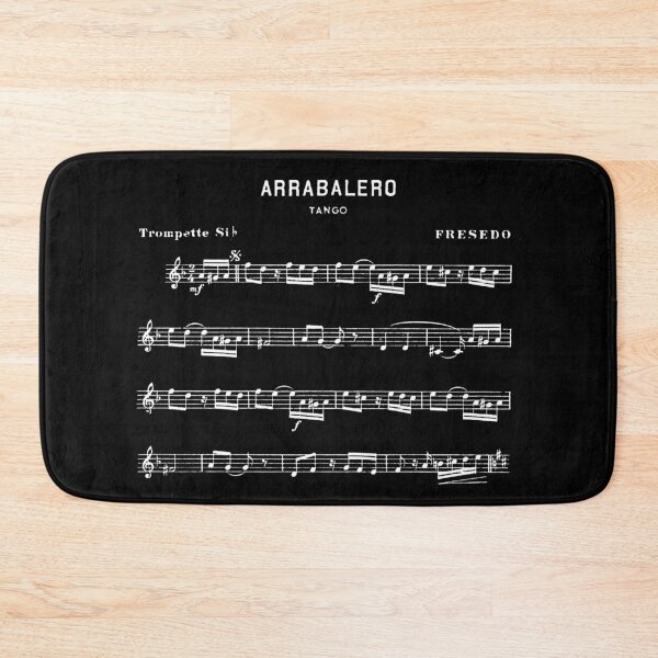 Item preview, Fresedo Arrabalero Vintage Sheet Music White on Black Tango Poster designed and sold by infinitetango.