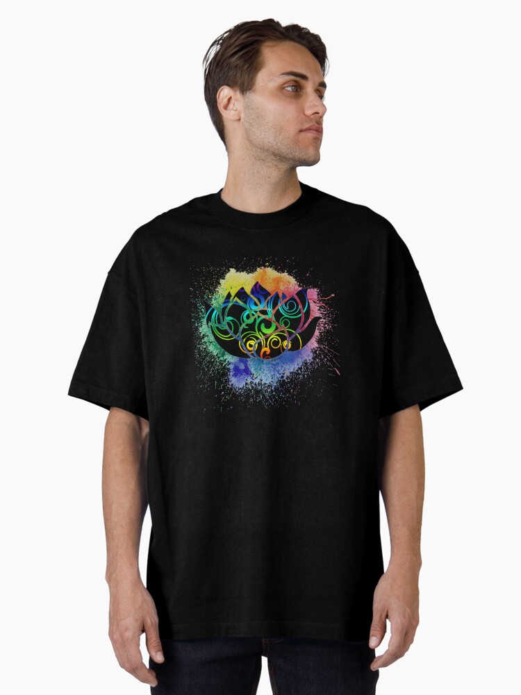 Thumbnail 2 of 7, Oversized T-Shirt, Lotus Splash designed and sold by PosiQuotez.