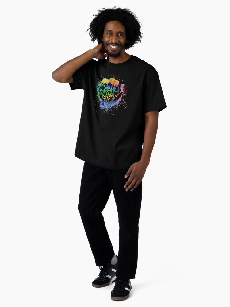 Thumbnail 4 of 7, Oversized T-Shirt, Lotus Splash designed and sold by PosiQuotez.